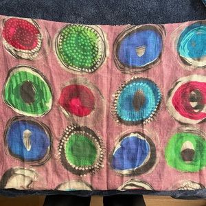 Colorful, abstract scarf